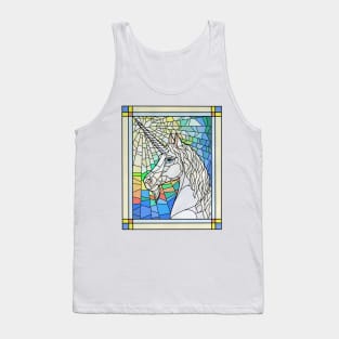 Unicorn In Glass Tank Top